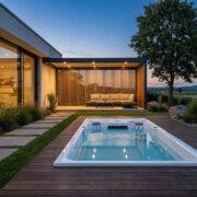 Infinitas SP4500 Swim Spa eingebaut in Terrasse