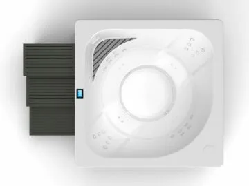 The Eye Pro Anthrazit Weiss Becken